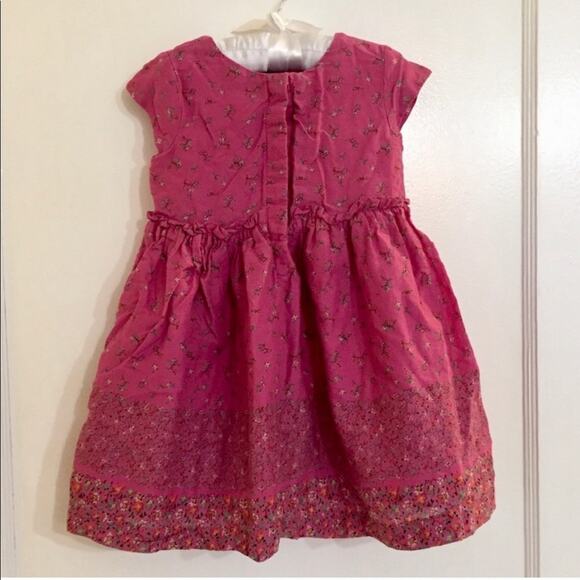 Gap Toddler Girl Pink Floral Short-Sleeve Dress 2T - Picture 1 of 5